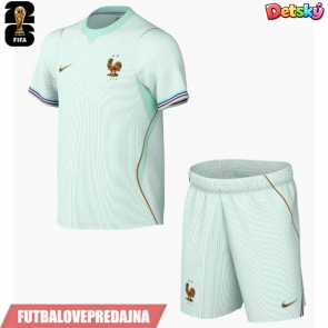 Lacne Dětský Futbalové dres Francúzsko MS 2026 Krátky Rukáv - Preč (+ trenírky)